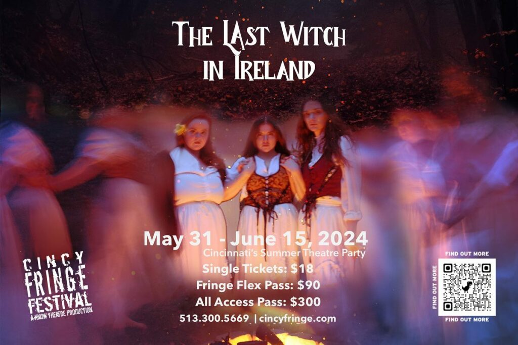 The Last Witch in Ireland show poster for Cincy Fringe 2024