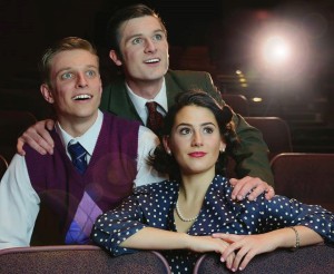 Cody Oppel, Sophia DeWald and Andy Burns in NKU's upcoming "Once in a Lifetime"