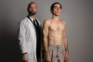 Brent Vimtrup and Giles Davies in "The Elephant Man"